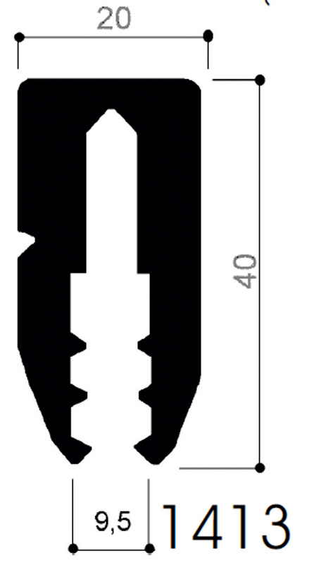 ALUMINIUM SQUEEGE HANDLE 1413