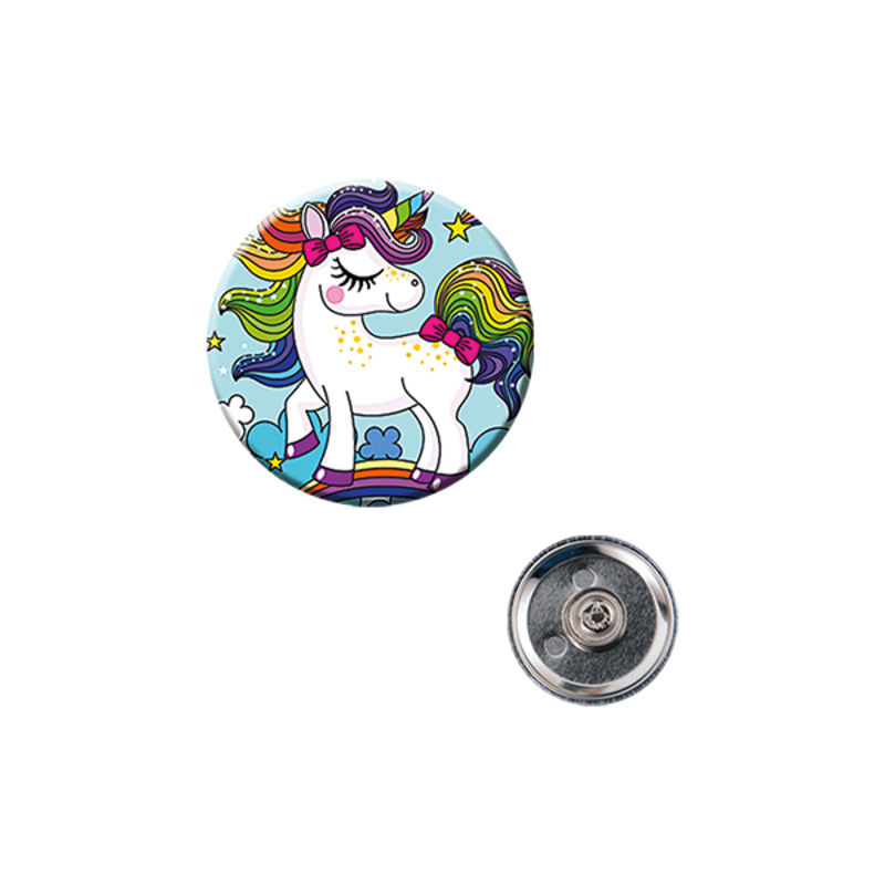 CODE 8930 BUTTON BADGE WITH CLASSIC CLOTHING MAGNET 2.5 cm