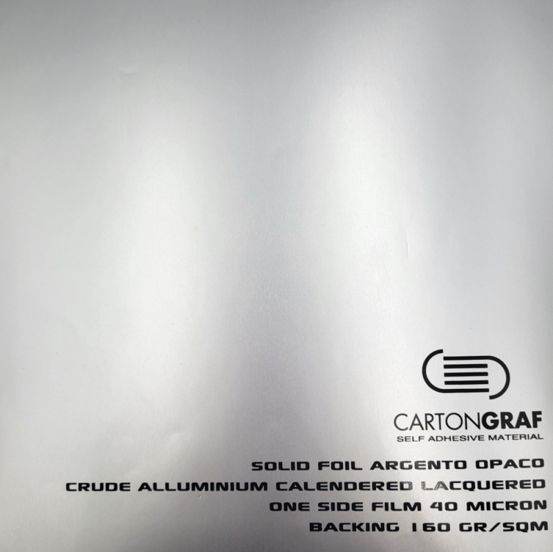 ΑΥΤΟΚΟΛΛΗΤΟ ΑΛΟΥΜΙΝΙΟΥ SOLID FOIL ARGENTO OPACO SILVER MATT 30mic