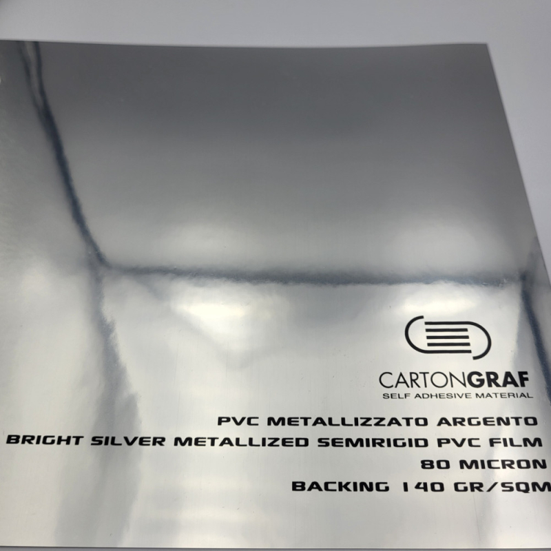 ΑΥΤΟΚΟΛΛΗΤΟ PVC ΑΣΗΜΙ METALLIZZATO ΓΥΑΛΙΣΤΕΡΟ ΜΕΤΑΛΛΙΚΟ 80mic